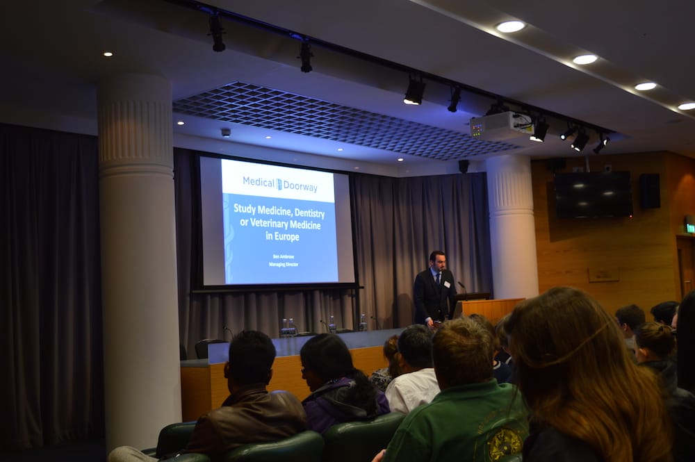 Ben Ambrose delivered the Study Medicine in Europe presentation.