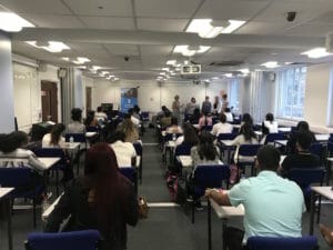 Forty-five students sat the exam for Charles University Second Faculty of Medicine