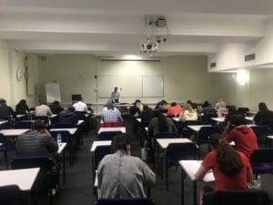 Forty aspiring doctors and dentists sat the Charles University Faculty of Medicine in Hradec Kralove clearing examination in London.