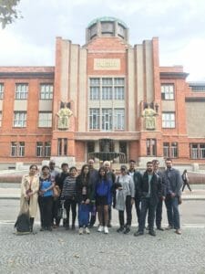 Some of the 2019 Medical Doorway students enjoying a tour of Hradec Kralove
