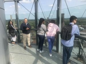 Students got the opportunity to visit the Bolt Tower in Ostrava